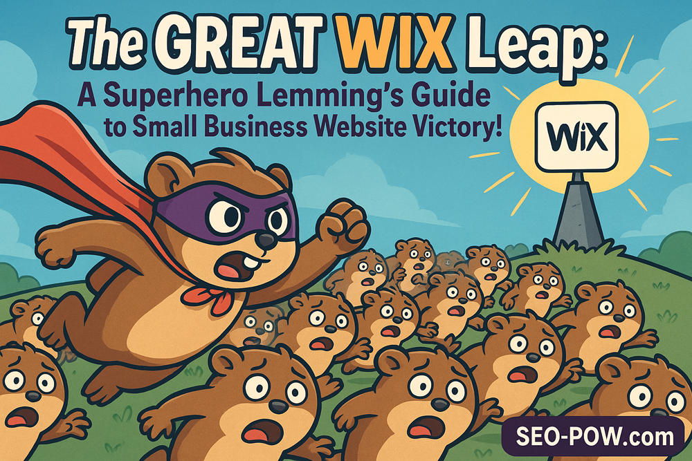 Read more about the article The Great WIX Leap: A Superhero Lemming’s Guide to Small Business Website Victory!