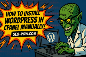 How to install wordpress in cpanel manually SEO-POW.com