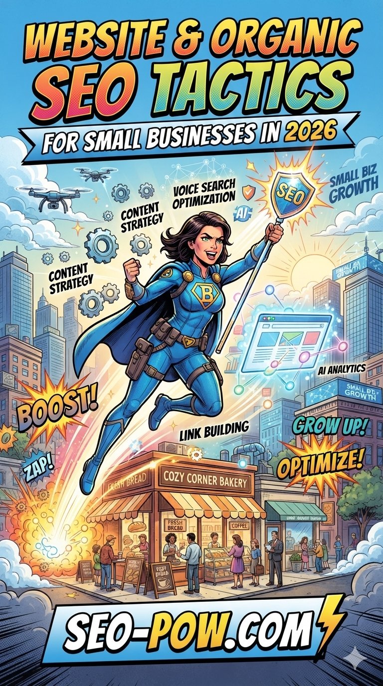 Website & Organic SEO Tactics for Small Businesses in 2026 SEO-POW.com